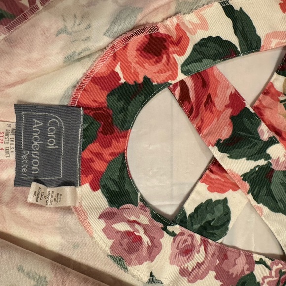 Carol Anderson | VNTG Floral Button-Down Dress with Belt - Picture 2 of 11